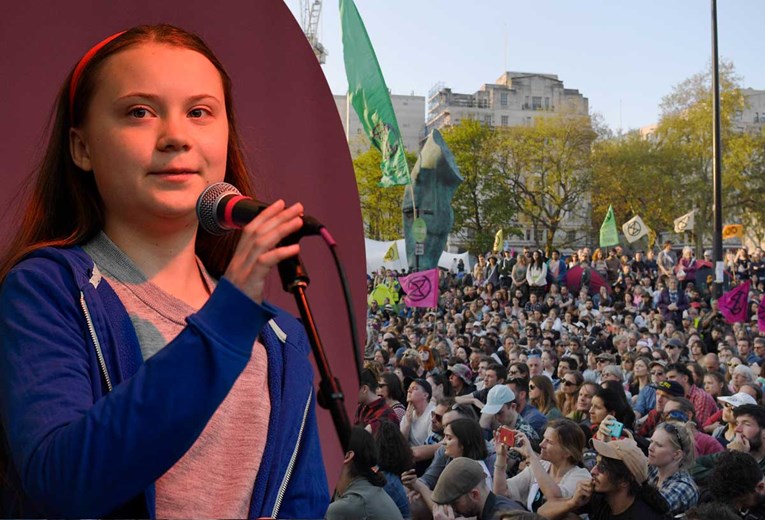 VIDEO Pogledajte govor mlade Grete Thunberg na prosvjedu u Londonu