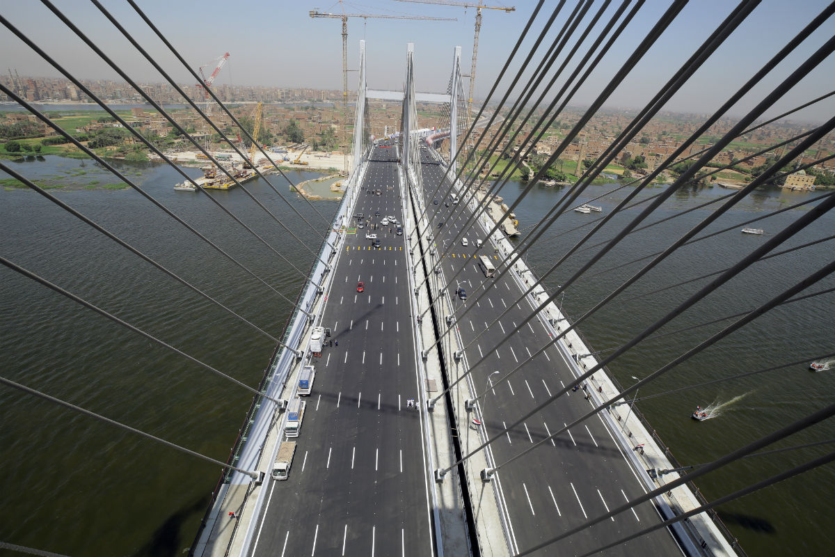 FOTO Otvoren viseći most preko Nila, ima šest traka u svakom smjeru