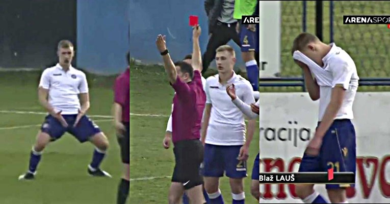 Junior Hajduka slavio gol kao Ronaldo i dobio crveni karton