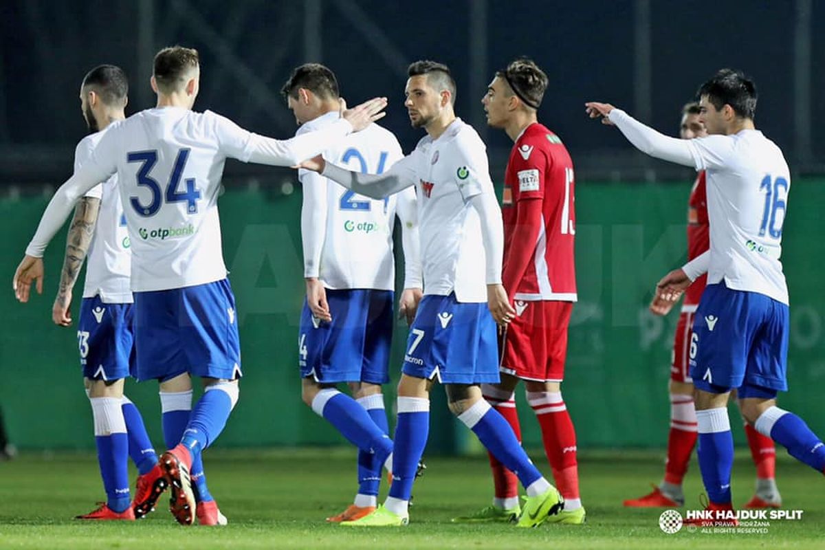 HAJDUK - DINAMO BUKUREŠT 2:0 Bijeli upisali prvu pobjedu u 2019. godini