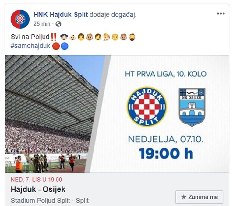 Hajduk nakon kazne pozvao navijače na derbi: "Svi na Poljud!"