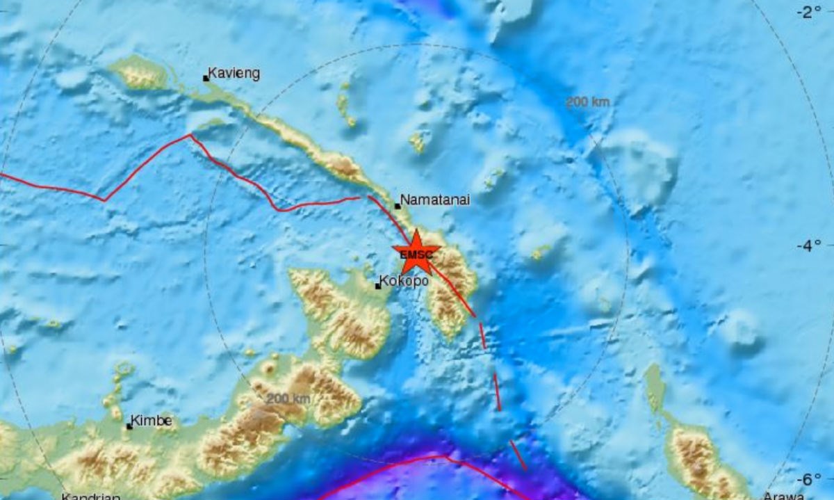 Papuu Novu Gvineju pogodio snažan potres magnitude 7,5 stupnjeva po Richteru