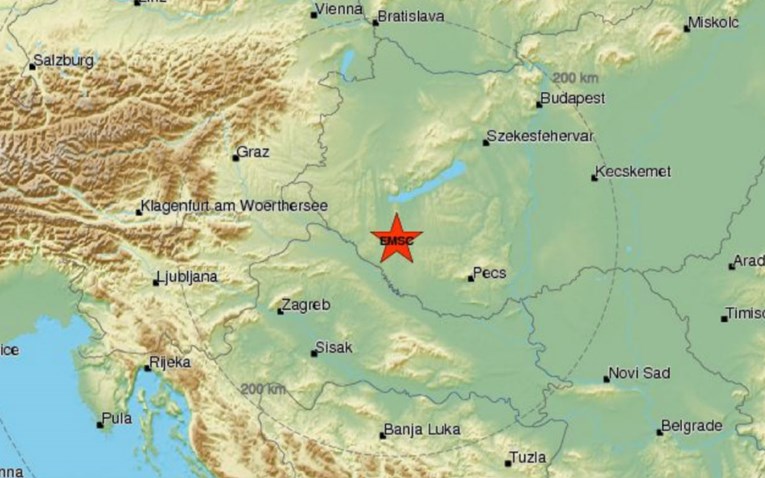 Jak potres na granici Mađarske i Hrvatske, osjetio se do Zagreba