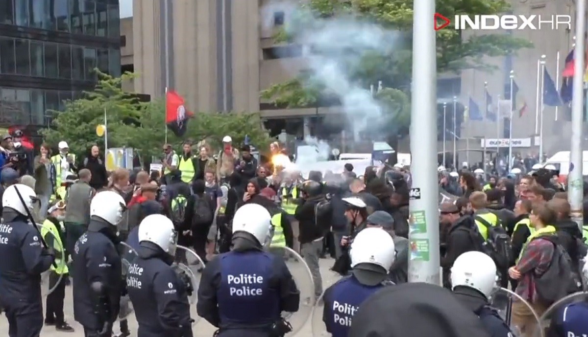 VIDEO Žuti prsluci prosvjeduju u Bruxellesu na dan EU izbora