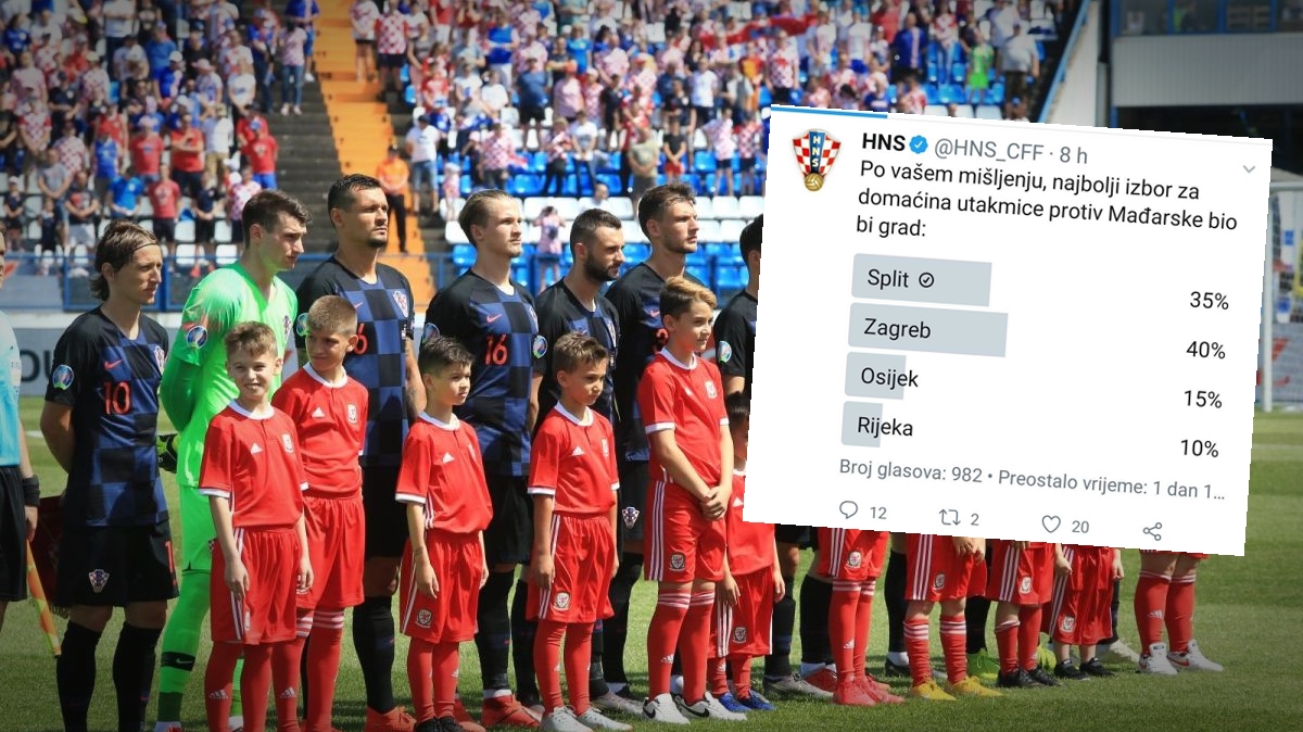 Na Twitteru HNS-a možete birati gdje želite da Hrvatska igra protiv Mađarske