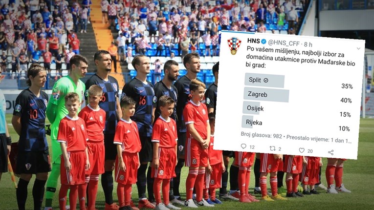 Na Twitteru HNS-a možete birati gdje želite da Hrvatska igra protiv Mađarske
