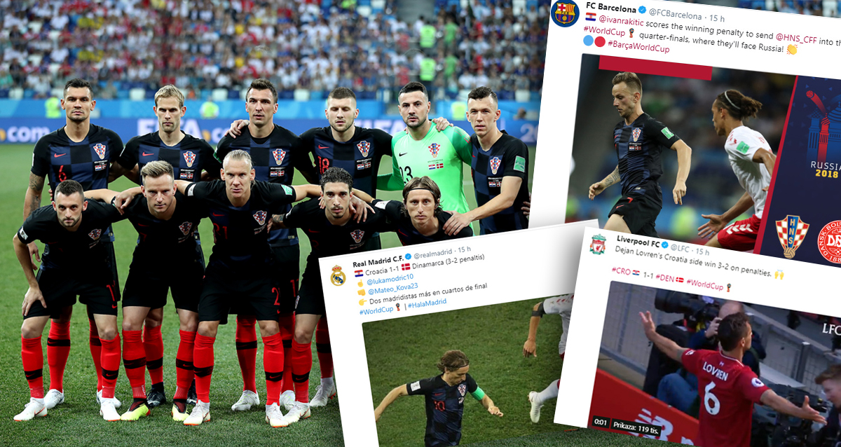 Barcelona, Real, Liverpool... Svi čestitaju Hrvatskoj, a posebno emotivni su na Anfieldu