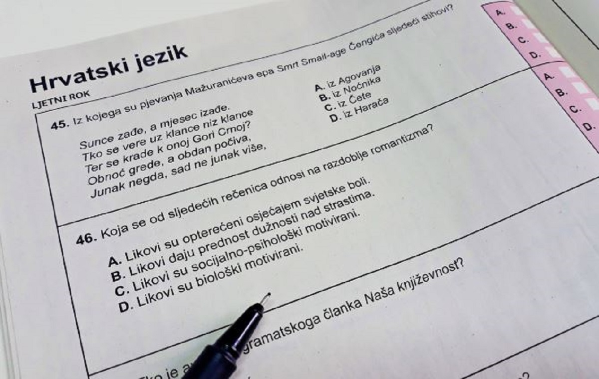 KVIZ Koliko znate hrvatski? Provjerite na pitanjima s državne mature