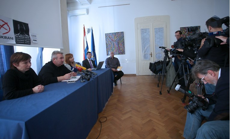 Blokirani u Zagrebu predstavili listu za EU izbore