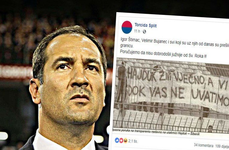 Poruka Torcide i Našeg Hajduka Štimcu i Bujancu: Gori ste od najgorih četnika!