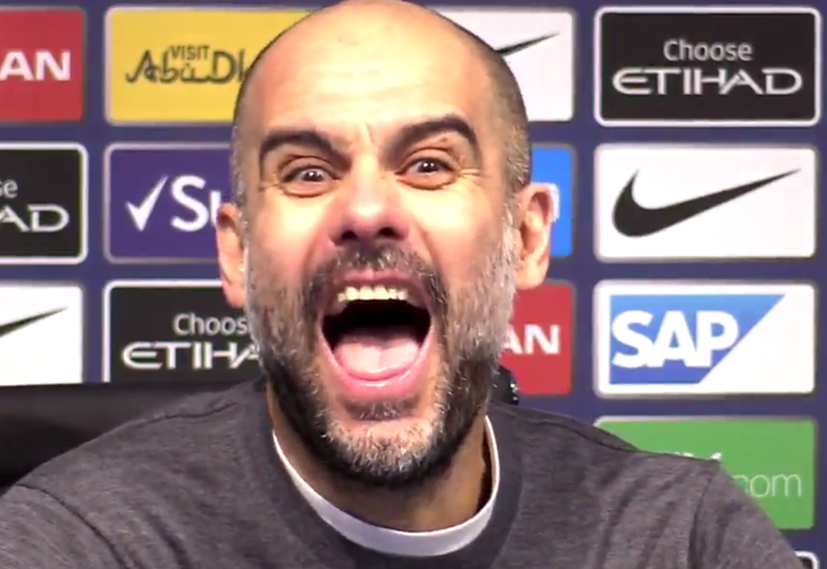VIDEO Guardiola grimasom odgovorio na novinarov lapsus o broju titula s Barcom