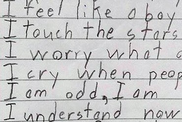 Kada je 10. godišnji dječak s Aspergerovim sindromom dobio zadaću opisati sebe i učiteljica je zaplakala