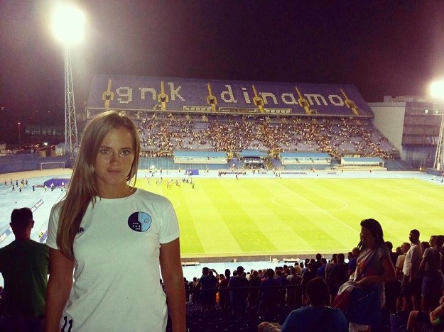 FOTO Na Maksimiru u majici beogradskog Rada: Nisam htjela provocirati, nego promovirati svoj klub