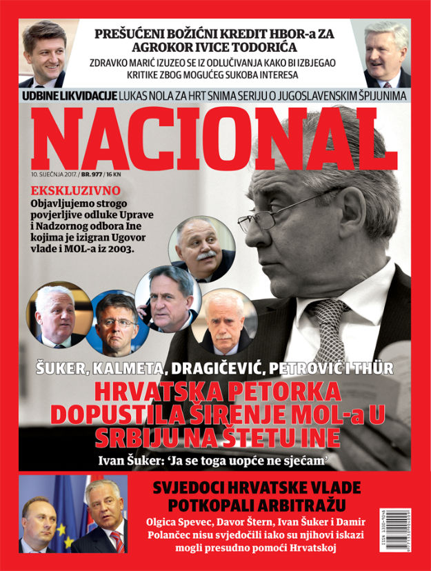 Nacional: Zbog Kalmete, Šukera i Dragičevića MOL se proširio u Srbiju na štetu INA-e