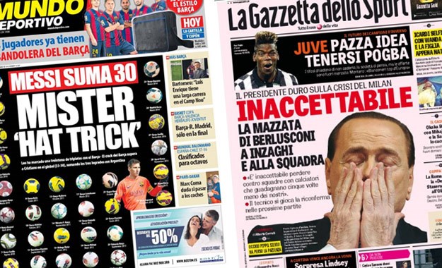 Svjetske naslovnice: "Mister Hat-trick" i bijesni Berlusconi