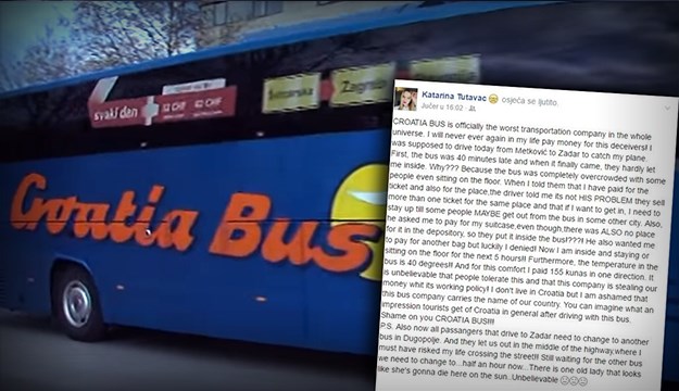Djevojka opisala očajno iskustvo putovanja Croatia busom: "Riskirala sam život, sramite se"