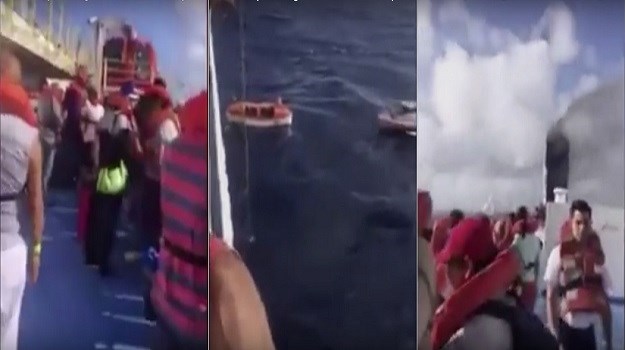 VIDEO Zapalio se kruzer na Karibima, više od 500 gostiju evakuirano čamcima za spašavanje