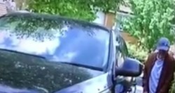 VIDEO Godinama ih maltretirao: Umirovljenik pokušao uništiti susjedin auto, kamere sve snimile