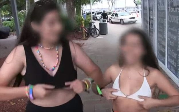 VIDEO Ponudio curama na ulici 100 dolara da pokažu sise, evo kako su reagirale