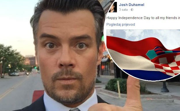 Josh Duhamel Hrvatima čestitao Dan neovisnosti