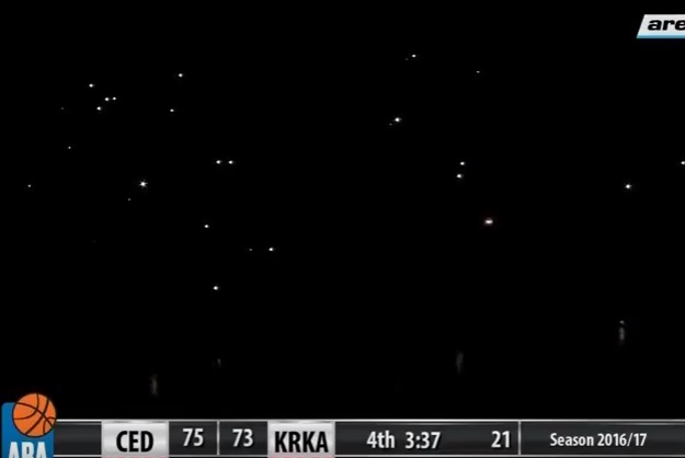 U odlučujućim trenucima utakmice Cedevite i Krke nestalo struje
