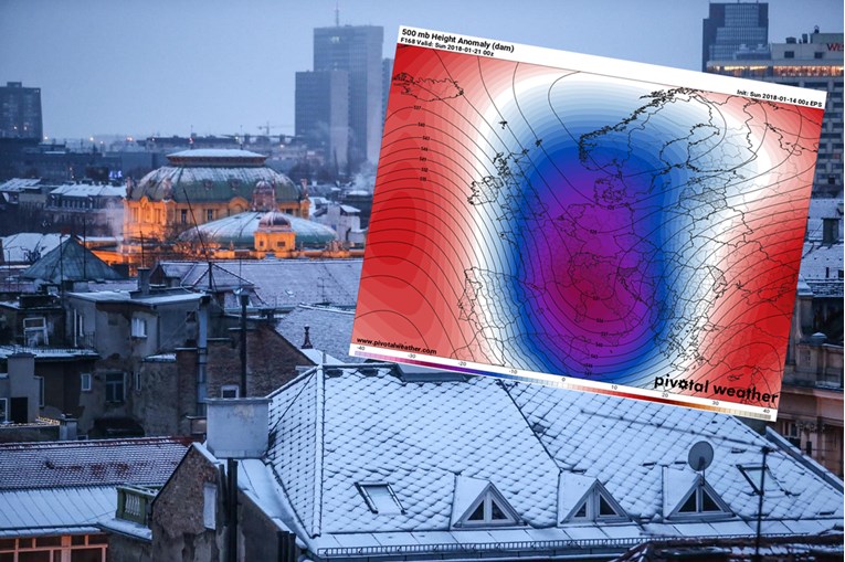 MINUSI I SNIJEG Sa sjevera prema Hrvatskoj kreće ledeni val, meteorolozi najavili jaku promjenu