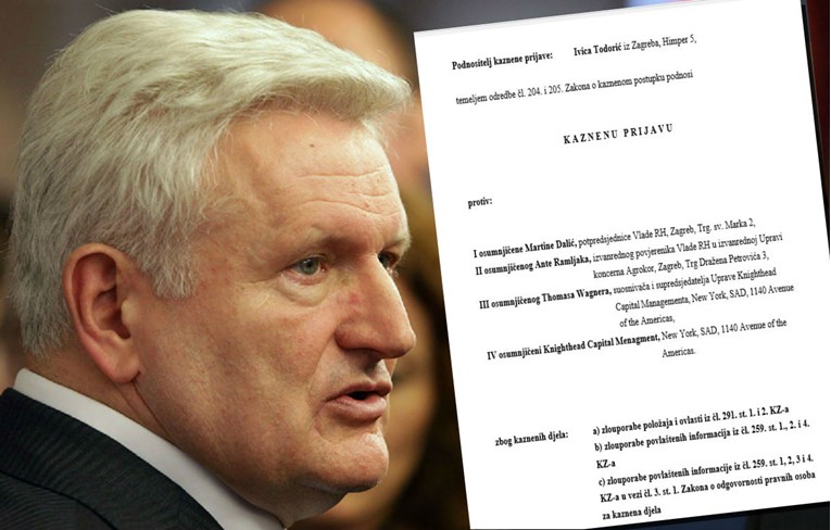 Todorić podnio kaznenu prijavu protiv Dalićke, Ramljaka i američkih strvinara, objavio i dokument