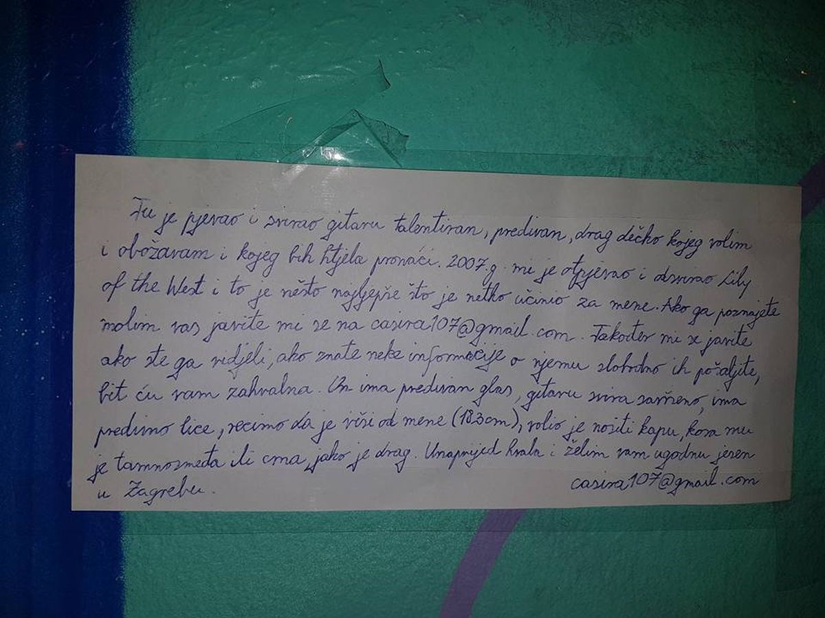 Novi Zagreb preplavile misteriozne poruke: "Prije deset godina, tu je učinio nešto najljepše..."