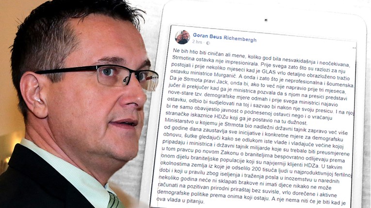 Beus Richembergh napao državnog tajnika koji je dao ostavku