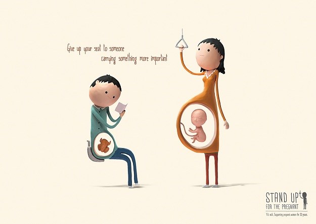 Zabavna kampanja koja će vas potaknuti da ustanete trudnici u javnom prijevozu