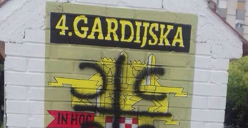 U Splitu na muralu 4. brigade osvanula četiri ćirilična slova S
