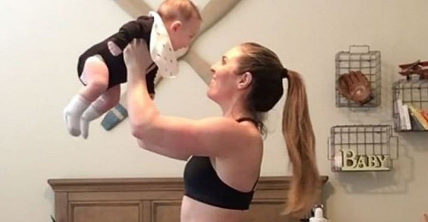 10 različitih vježbi za kućni trening s bebom