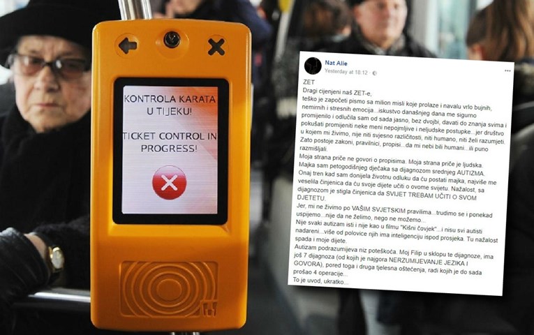 Majka autističnog dječaka zbog incidenta u tramvaju pisala ZET-u: "Kontroloru Mile, vi ste idiot"