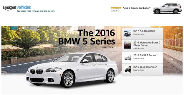 Amazon Vehicles ima informacije o svakom automobilu na tržištu