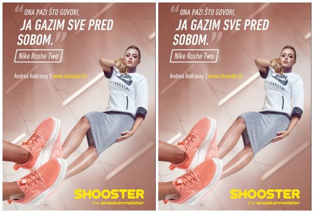 Andrea Andrassy ne odvaja se od svog para Nike Roshe Two tenisica iz Shoostera