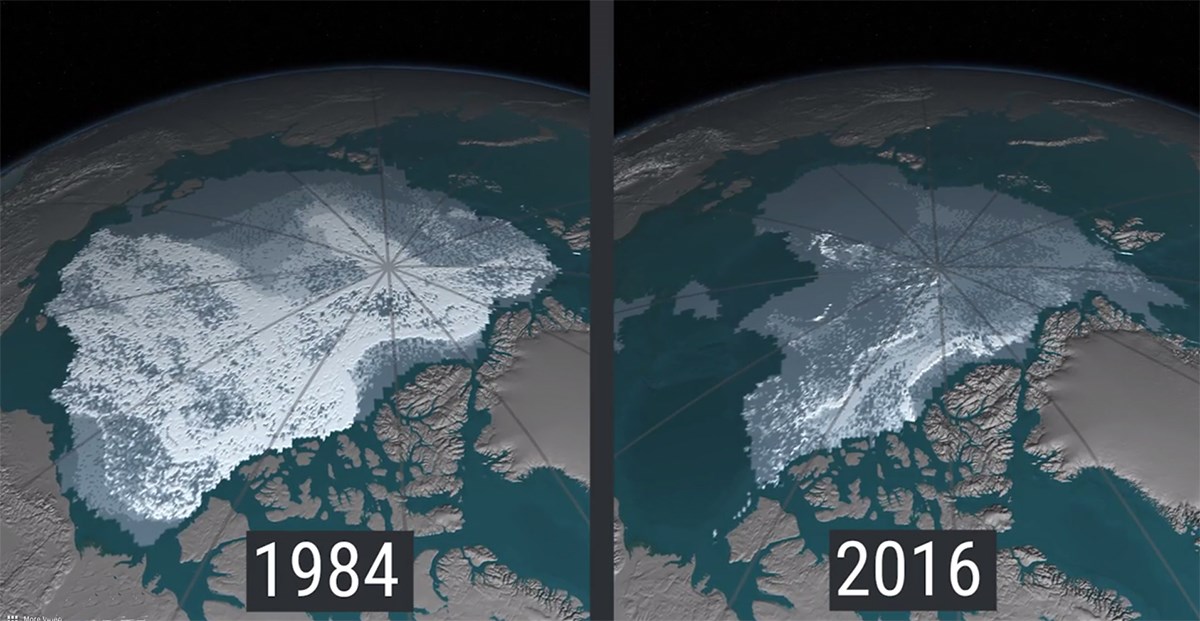 NASA-ine snimke otkrivaju dramatično nestajanje leda na Arktiku