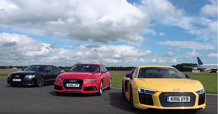 VIDEO Audi RS6 i S8 došli na megdan brutalnom R8