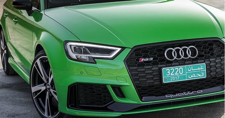 I zelena mu odlično stoji: Audi RS3 Sedan spreman za akciju