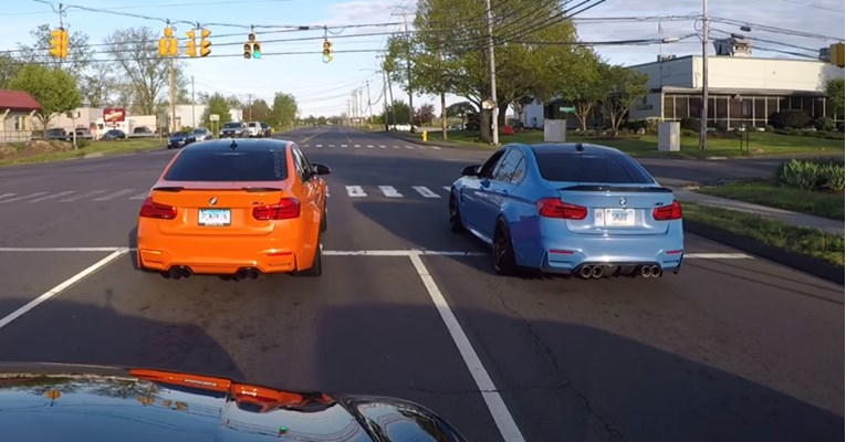 VIDEO Utrkivali se u BMW-ima, a onda im je netko pokvario zabavu