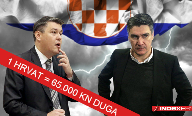 Zadužili su nas za još 1,5 milijardi eura: Svaki Hrvat dužan 65 tisuća kuna