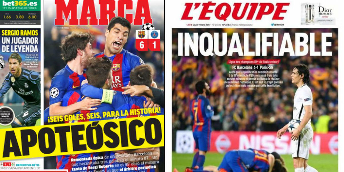 SVJETSKE NASLOVNICE Pariz osramoćen, Barcelona apsurdna