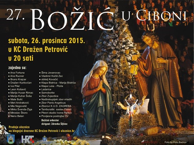Svečani koncert Božić u Ciboni uz brojna poznata imena