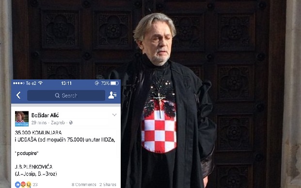 Božidar Alić Plenkovića usporedio s Titom: "Podržava ga 35.000 komunjara i udbaša"