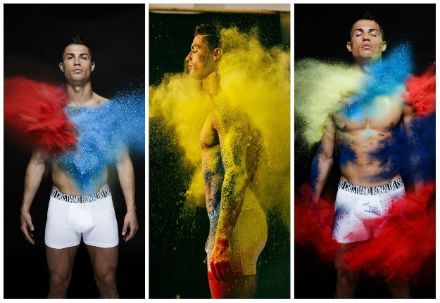 Gol i prekriven bojom: Cristiano Ronaldo snimio novu kampanju za donje rublje