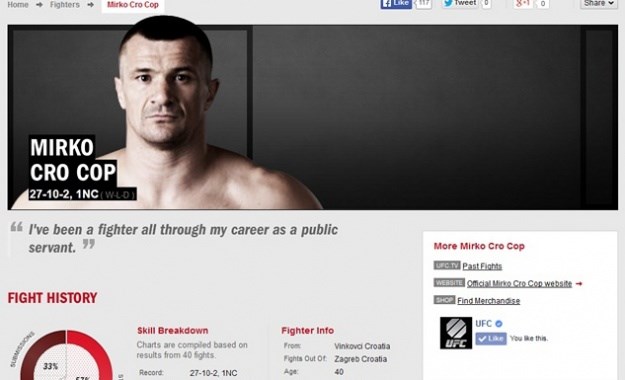 UFC: Cro Cop se vraća kako bi pokušao uhvatiti UFC slavu