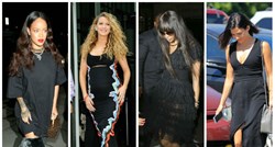 Dame u crnom: Rihanna u čizmama iznad koljena, Naomi,  Blake i Jenna u zanimljivim haljinicama