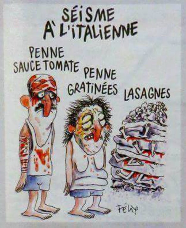 FOTO Charlie Hebdo izazvao oštre polemike objavom karikature o potresu u Italiji