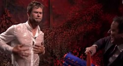 Hvala, Jimmy: Chris Hemsworth intervju završio mokar do kože