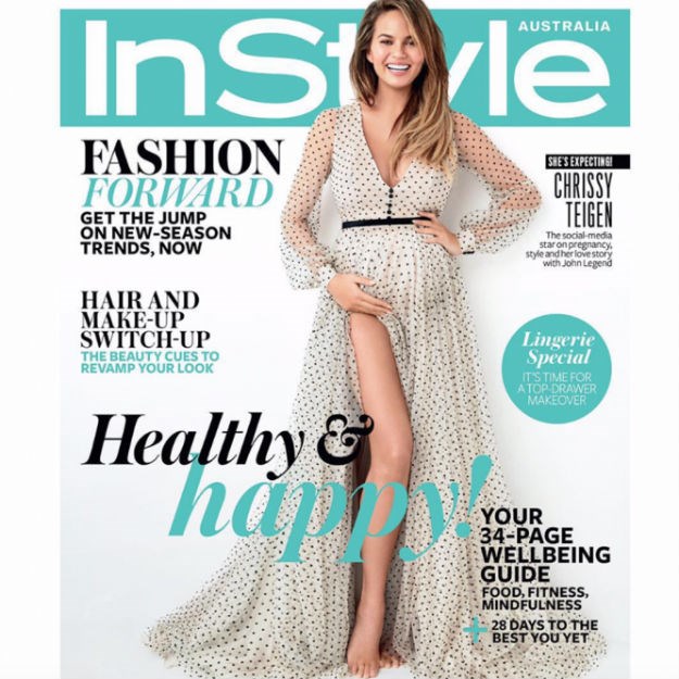 Chrissy Teigen je prelijepa trudnica na naslovnici australskog InStyle-a