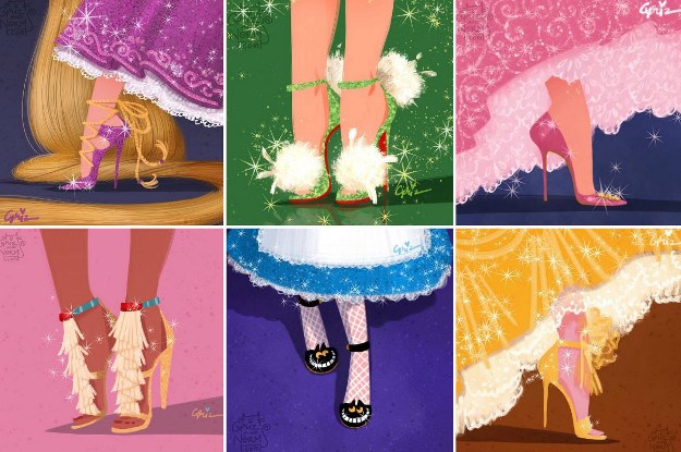 Opake štikle za crtane junakinje: Disneyjeve ljepotice dobile makeover ormarića za cipele